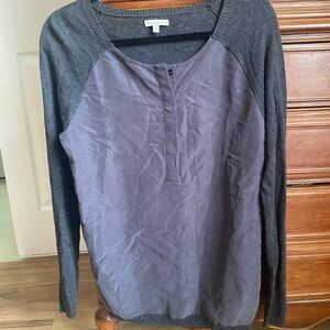 Calvin Klein Jeans Charcoal Long Sleeve Top